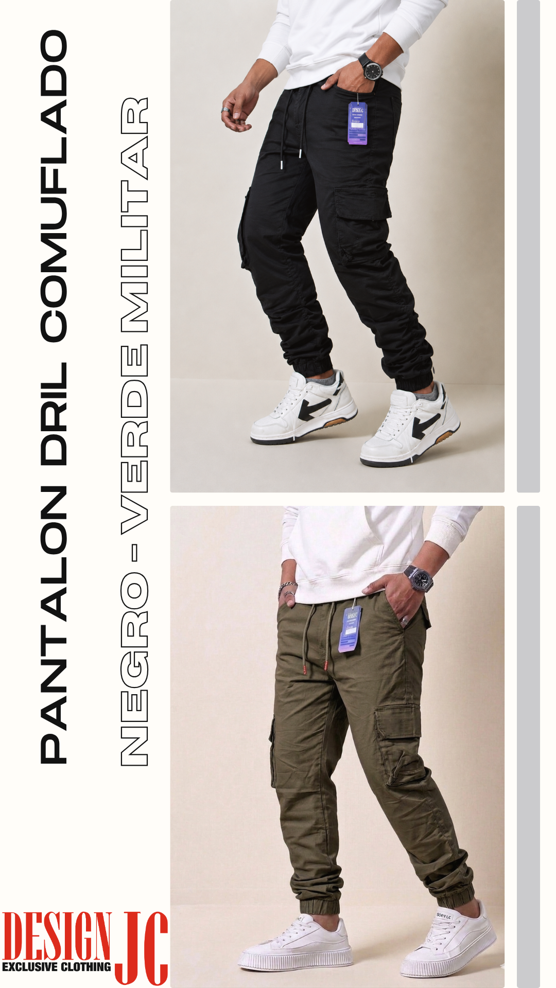 DUO PANTALONES DRILL